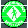 Superior Mark Floor Sign, Superior Mark, Pedestrian Walkway, 17.5in, Diamond Shape SMFS1126